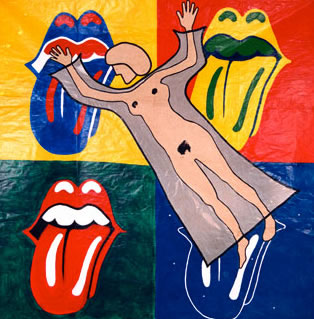 4 x Rollingstones/1999/body art-akrilik/350x350cm